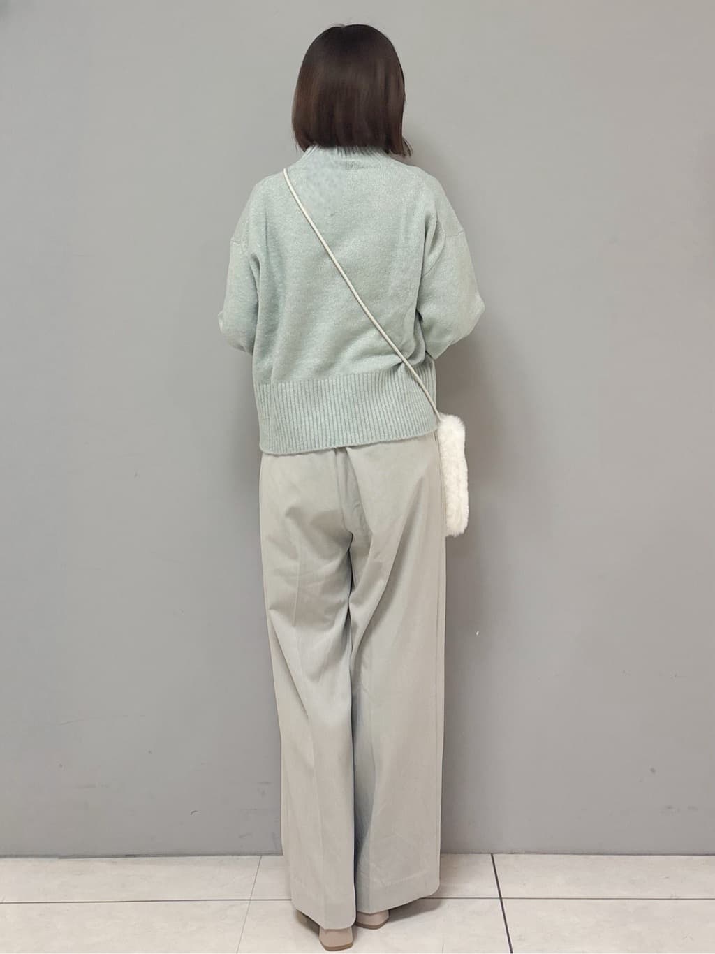 yさんの「OPAQUE.CLIP｜裏起毛ストレッチワイドパンツ【洗濯機OK／イージーアイロン】」を使ったコーディネート