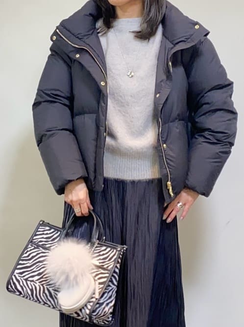 tomoさんの「UNTITLED｜【トレンド/撥水機能/防寒】ショートダウンコート」を使ったコーディネート
