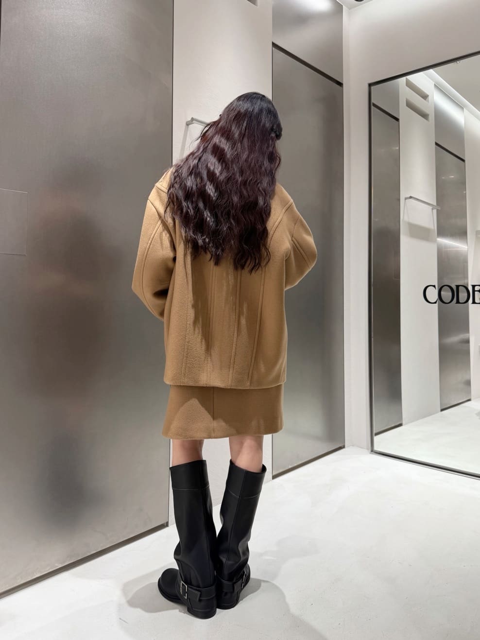kanamiさんの「CODE A｜wool mini dress」を使ったコーディネート