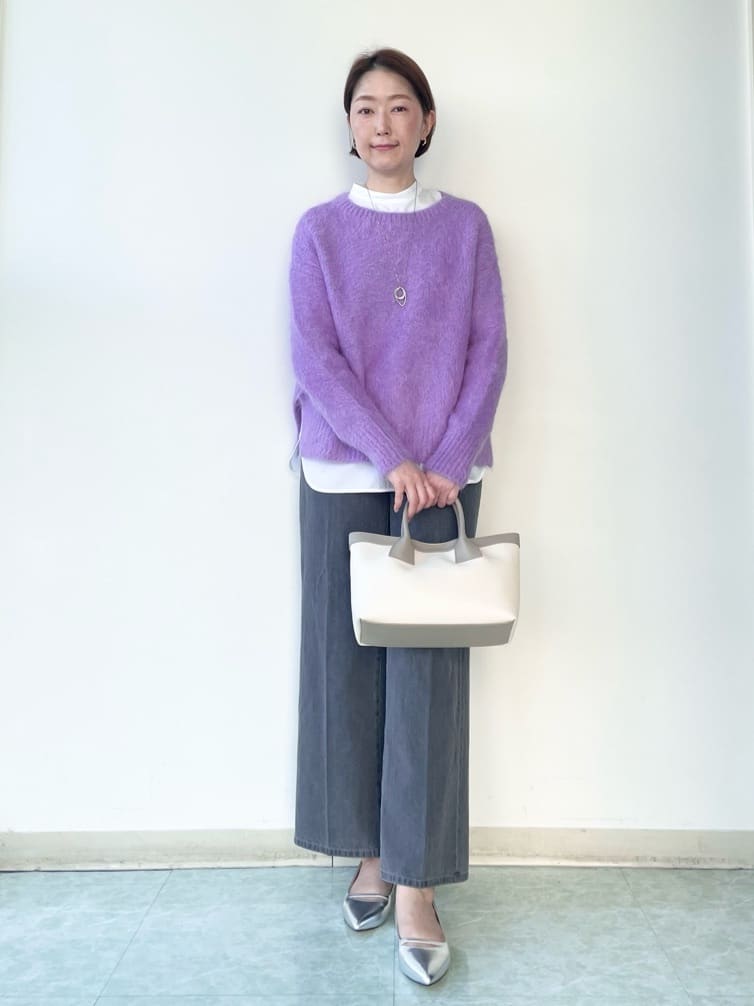 aliceさんの「UNTITLED｜【ゆったり】アルパカ混シャギーニット」を使ったコーディネート