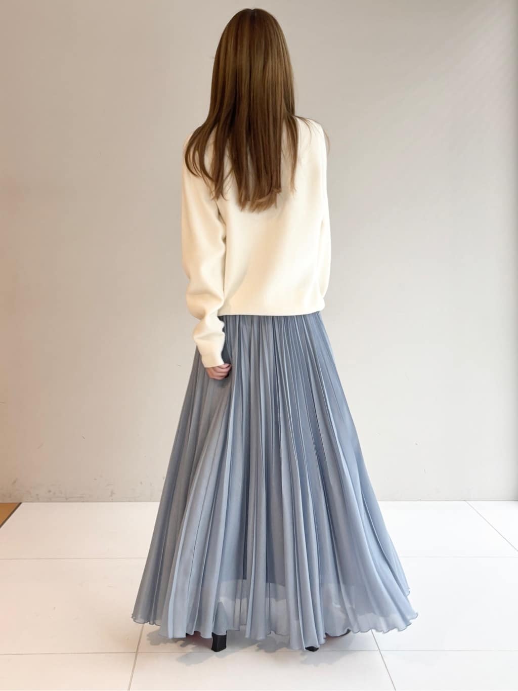 清水夏姫さんの「DRESSTERIOR｜◆ウォッシャブルコットンカシミヤプルオーバーニット」を使ったコーディネート