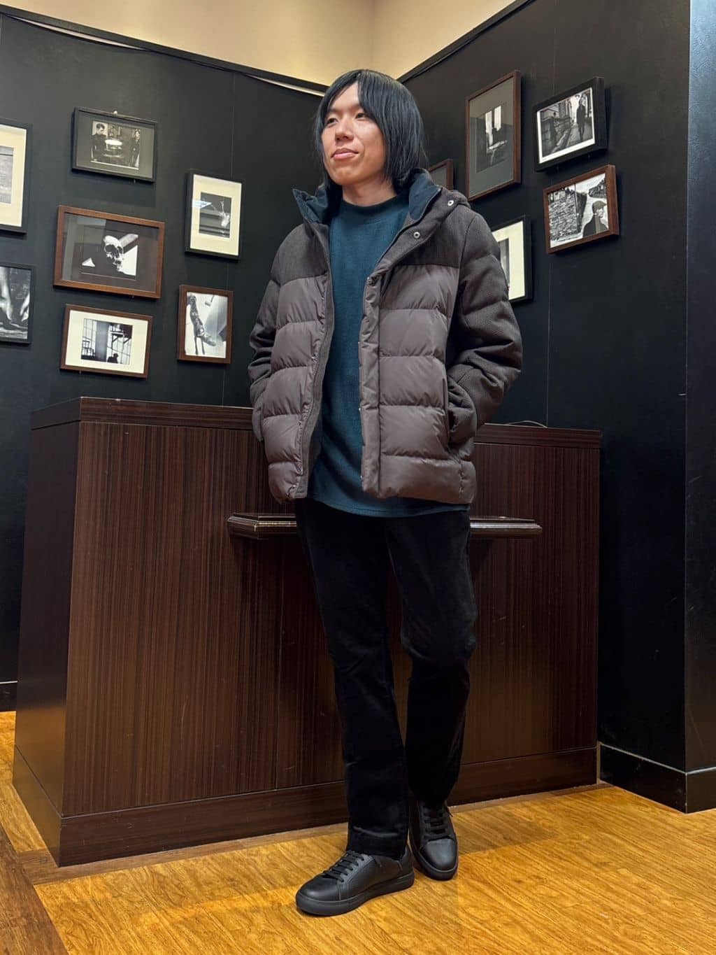 moritaさんの「TAKEO KIKUCHI｜カラーコンビ ダウンブルゾン」を使ったコーディネート