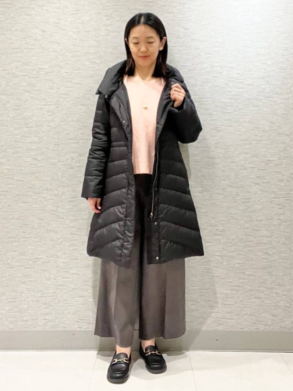 marikoさんの「Reflect｜【SS-4Lサイズ／ウエスト調整可】フーデッドロングダウンコート」を使ったコーディネート