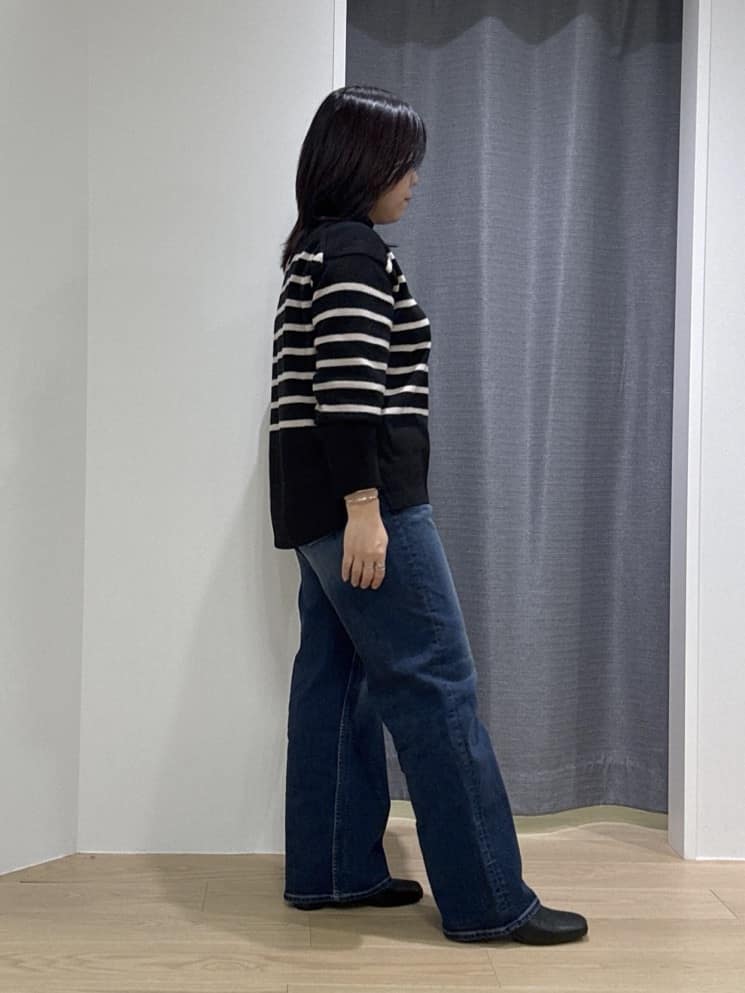Akiさんの「INDIVI｜【カシミヤ混】ミドルゲージ ハイネックニット」を使ったコーディネート