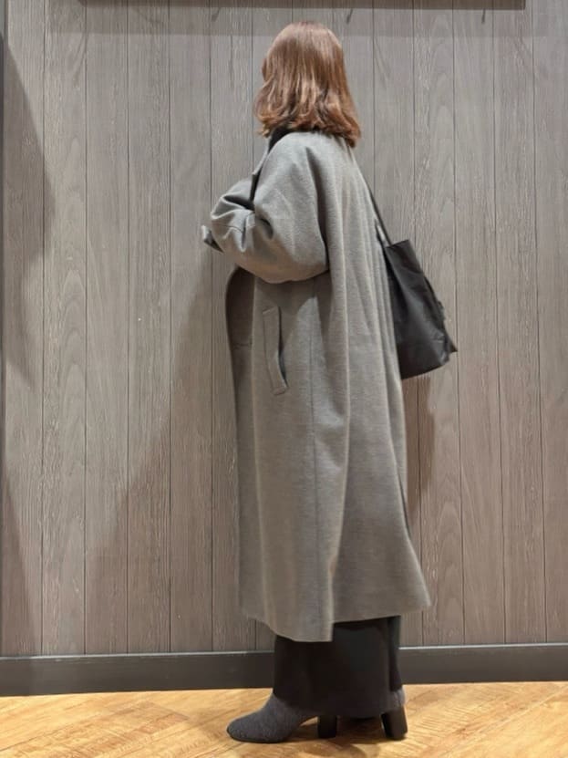 meiさんの「SHOO･LA･RUE｜【洗濯機可/S-LL/体型カバー】女性らしい美シルエット チュニックニットワンピース」を使ったコーディネート