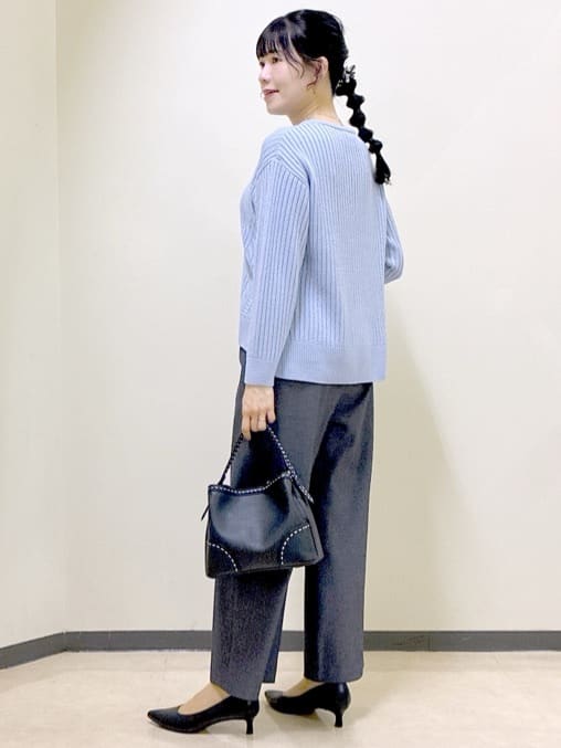  beni_gingerさんの「Reflect｜【ゆったり着られる◎】ワイドリブニットプルオーバー」を使ったコーディネート