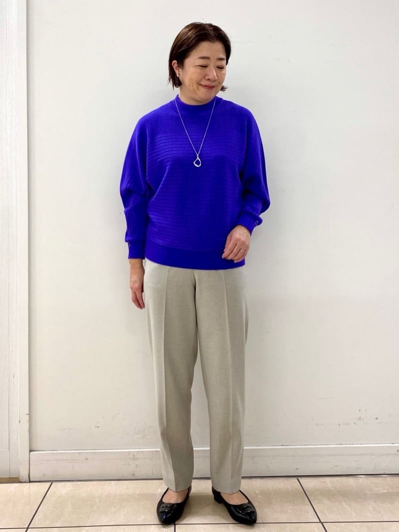 ksmさんの「Reflect｜【秋映え／ゆったり着られる◎】ドルマンシルエットニット」を使ったコーディネート