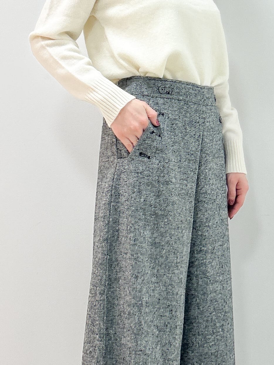 Kaiさんの「Dessin｜ウール混クルーネックコート」を使ったコーディネート
