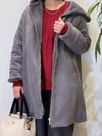 misakiさんの「SHOO･LA･RUE｜【高レビュー】デニム見え 裏起毛ワイドパンツ」を使ったコーディネート