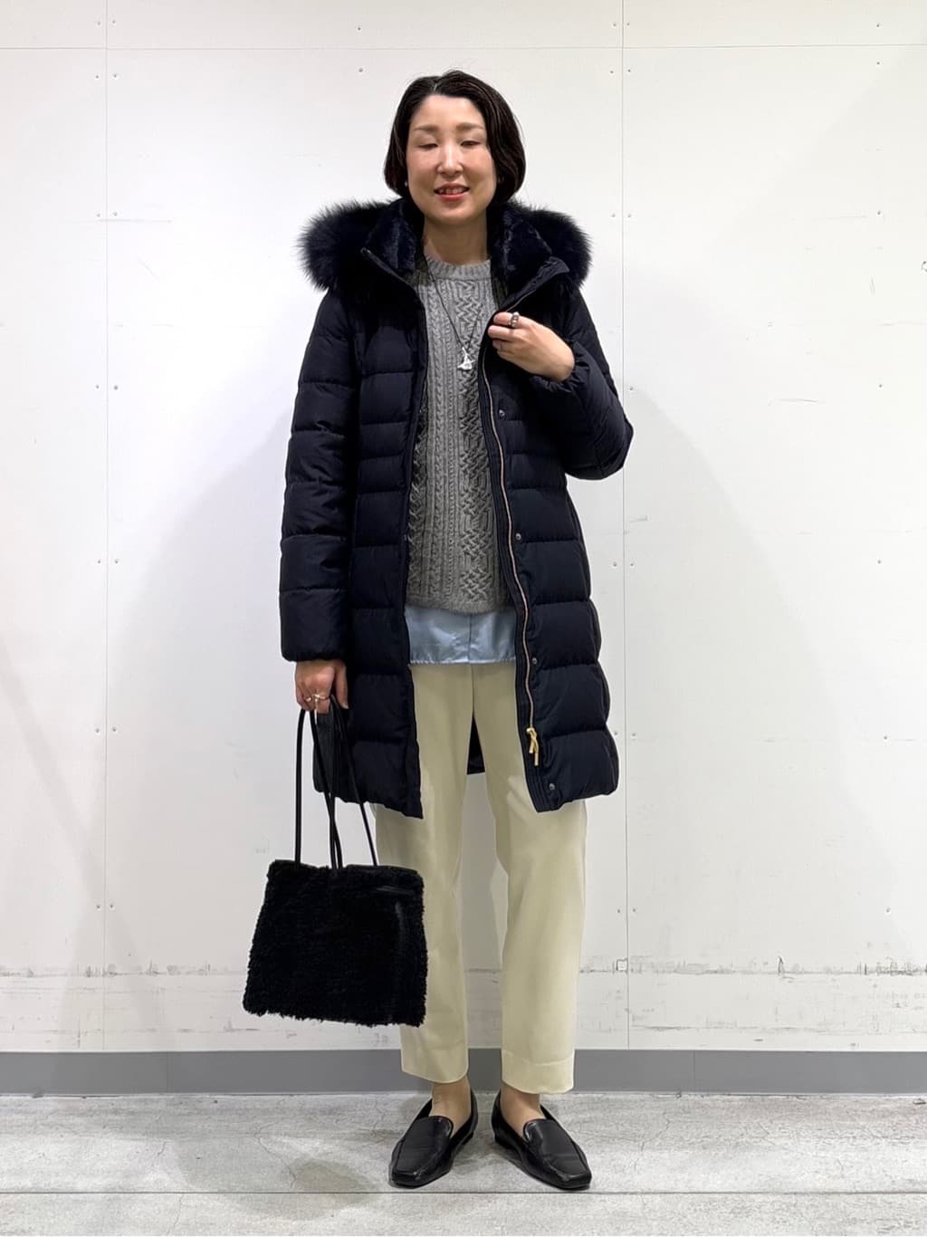 yuriさんの「INDIVI｜【コットン】シャツ切り替えカットソー」を使ったコーディネート