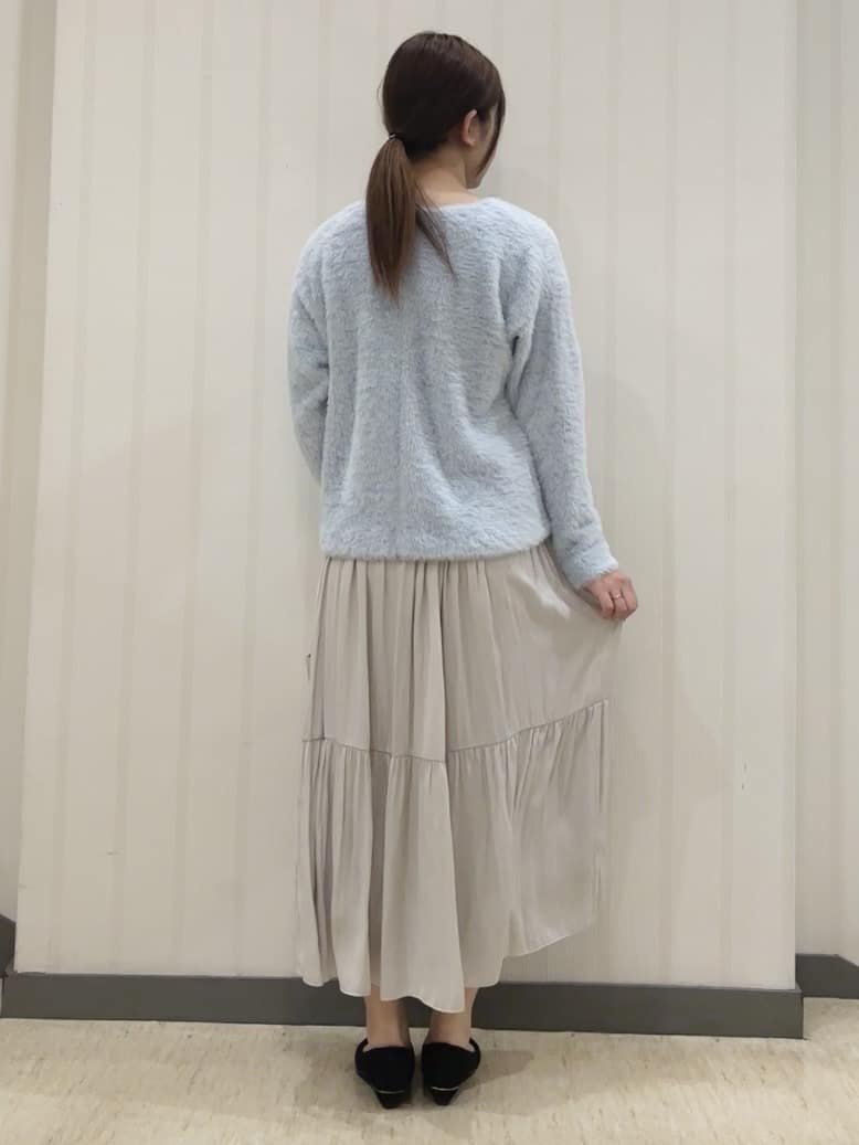 ちひさんの「INDIVI｜【洗える】エアリーシャギートップス」を使ったコーディネート