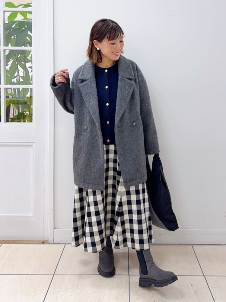 Osawaさんの「Dessin｜シャギーコート」を使ったコーディネート