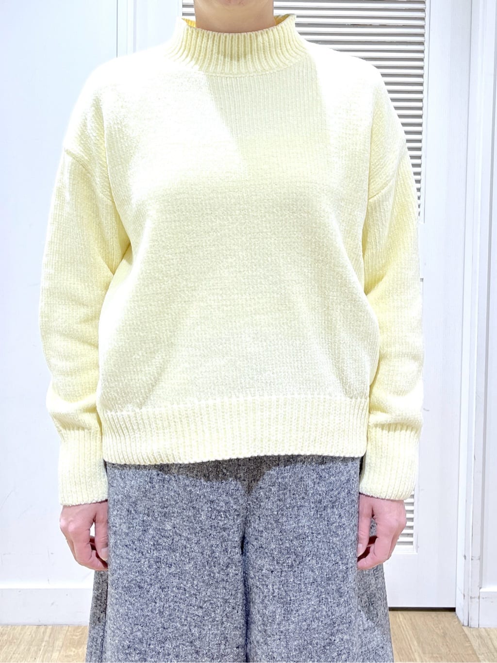 Miyazakiさんの「Dessin｜【洗える】ハイネックベロアモールニット」を使ったコーディネート
