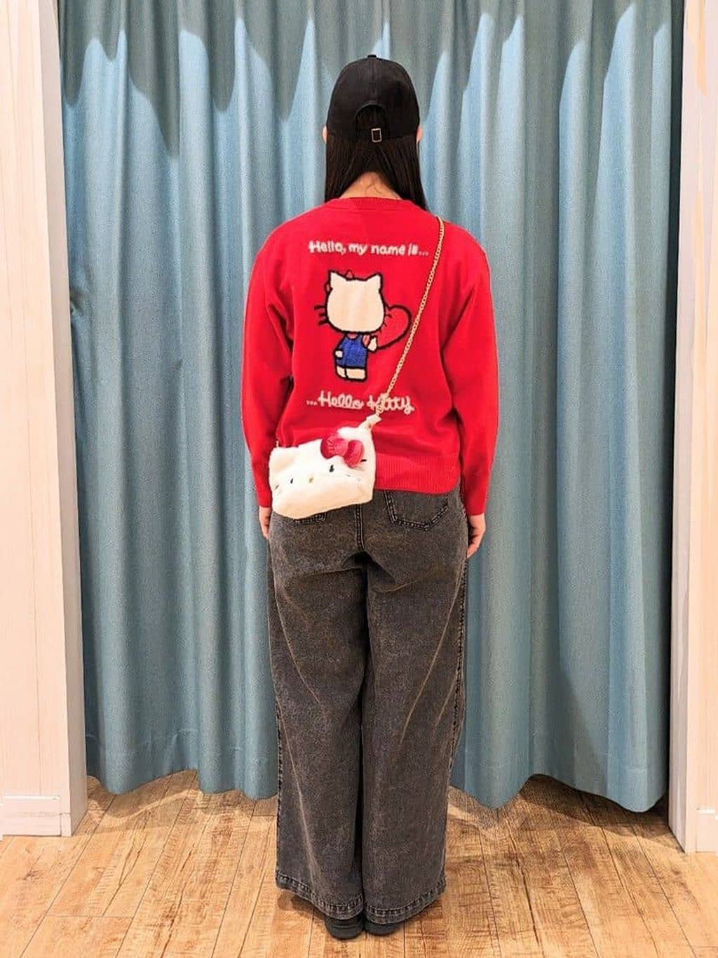 Miさんの「SHOO･LA･RUE｜【S-LL】抜け感あるスタイルに ケミカルデニム イージーワイドパンツ」を使ったコーディネート