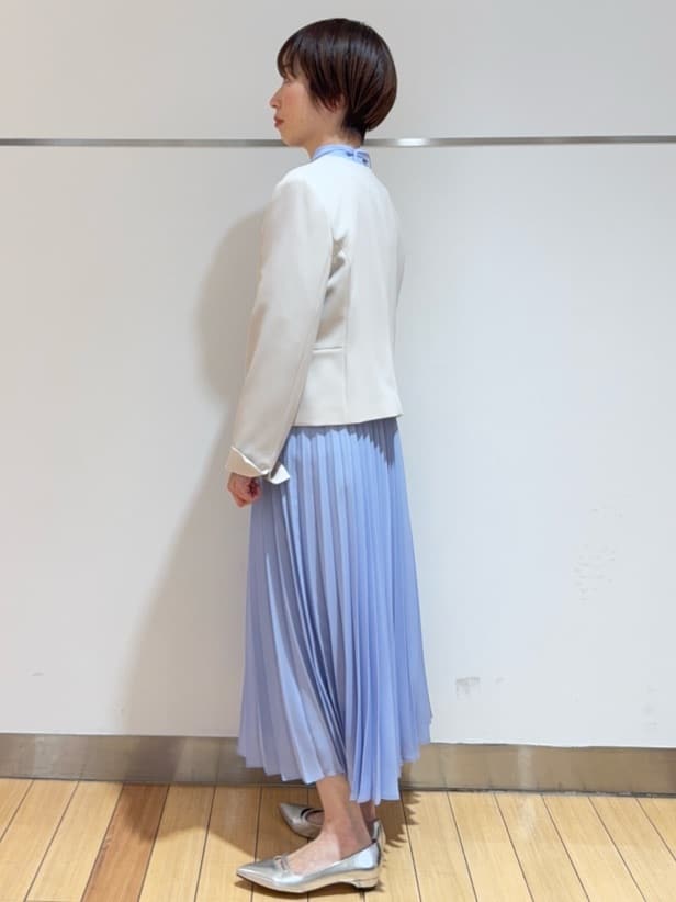 あやさんの「UNTITLED｜【フォーマル/洗える】ボウタイ プリーツワンピース」を使ったコーディネート