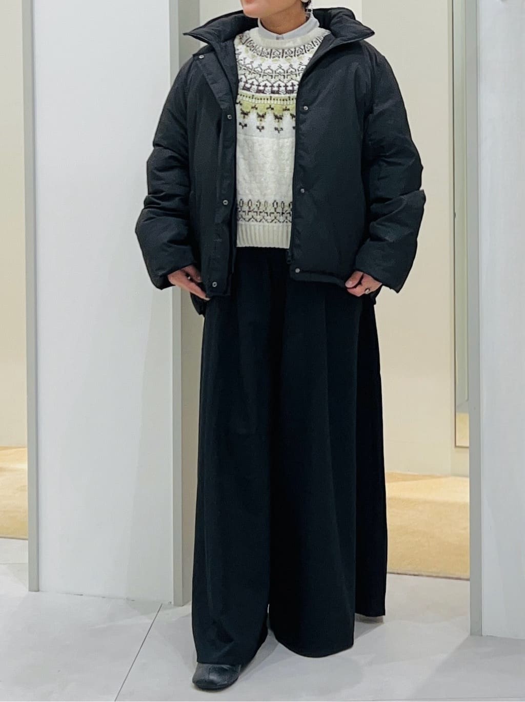 タナさんの「THE SHOP TK｜【ぎゅっとされているような暖かさ】撥水中綿ブルゾン」を使ったコーディネート