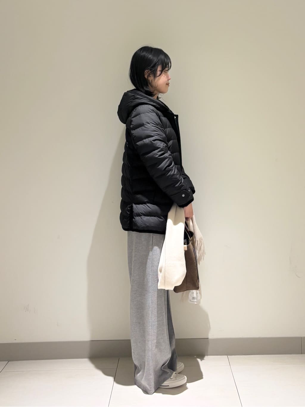 mayuさんの「Dessin｜【撥水・2WAY】ミュラーダウンコートミドル丈」を使ったコーディネート