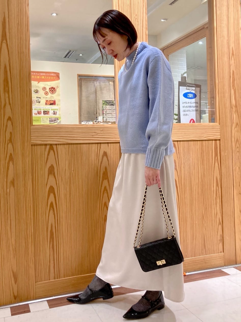 ゆうさんの「UNTITLED｜【洗える】スポンディッシュ ボトルネックニット」を使ったコーディネート