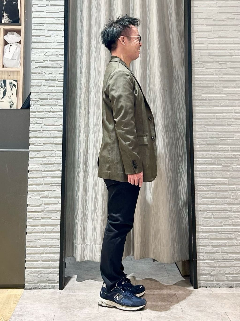 KENJI Iさんの「THE SHOP TK｜ライトエバーデニム ジャケット 洗濯機OK/ストレッチ/セットアップ可」を使ったコーディネート