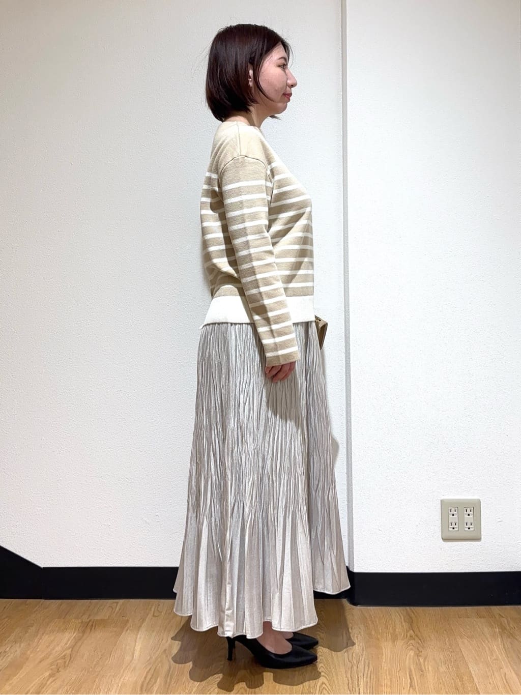 MIKIKOさんの「UNTITLED｜【洗える】モックネックミラノリブニット」を使ったコーディネート