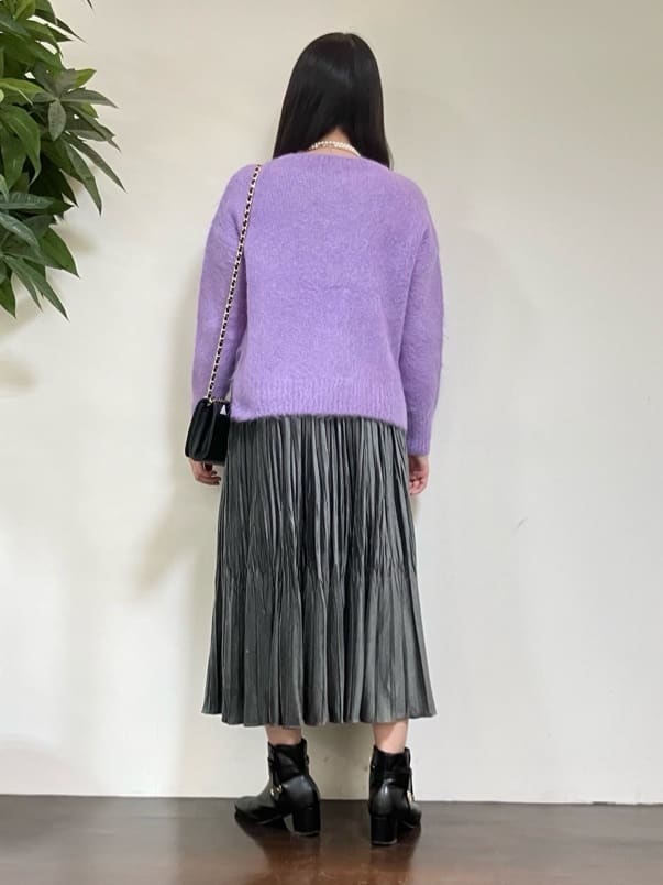 カレンさんの「UNTITLED｜【ゆったり】アルパカ混シャギーニット」を使ったコーディネート