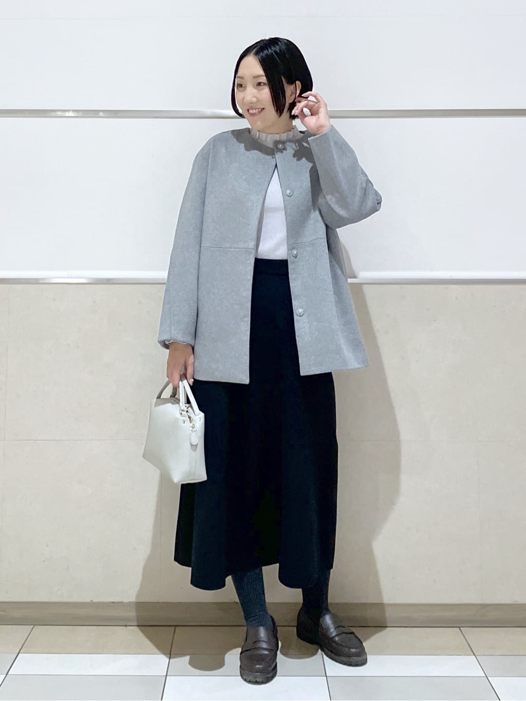 eriko さんの「Dessin｜【洗える】オーガンジーフリルニット」を使ったコーディネート