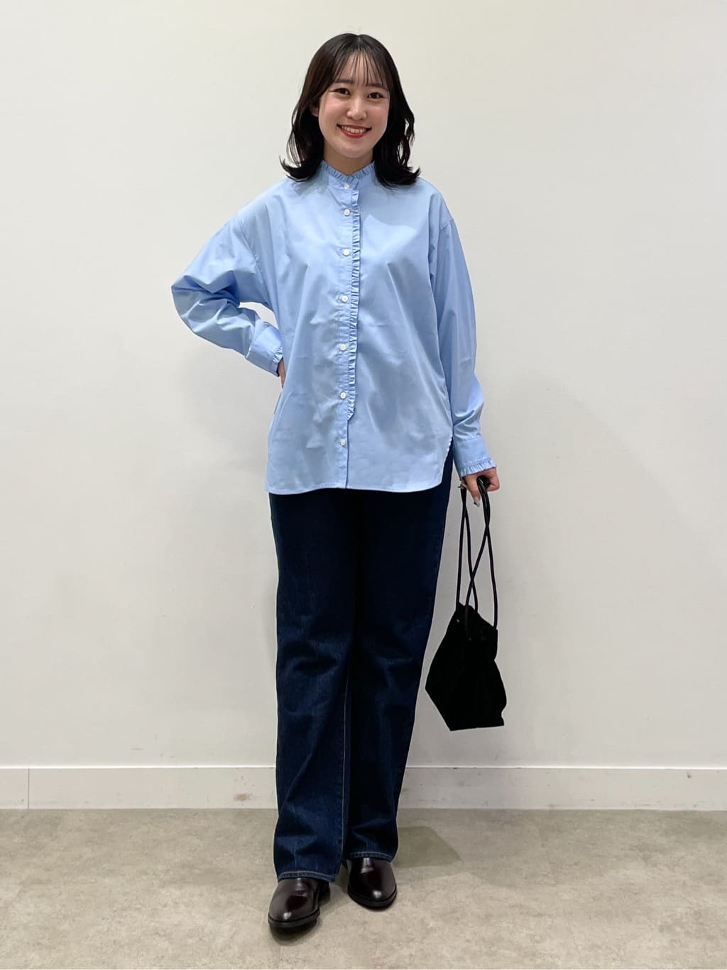 yukariさんの「Dessin｜【洗える】フリルネックブラウス」を使ったコーディネート