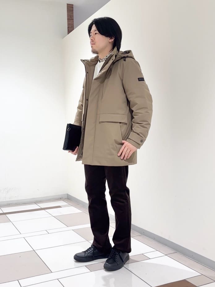 及川さんの「TAKEO KIKUCHI｜【None Of Stress】ストレッチ ダウンブルゾン」を使ったコーディネート