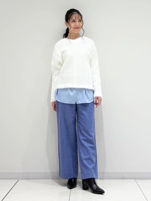 kayoさんの「INDIVI｜【洗える】エアリーシャギートップス」を使ったコーディネート