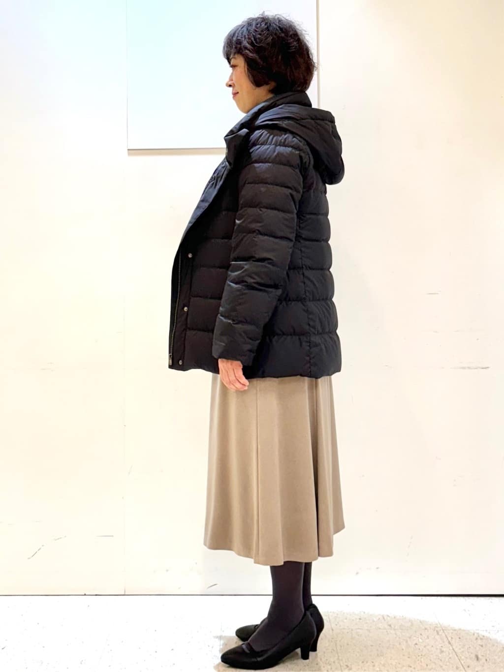 ヤスコさんの「Reflect｜【SS-4Lサイズ】フーデッドミドルダウンコート」を使ったコーディネート