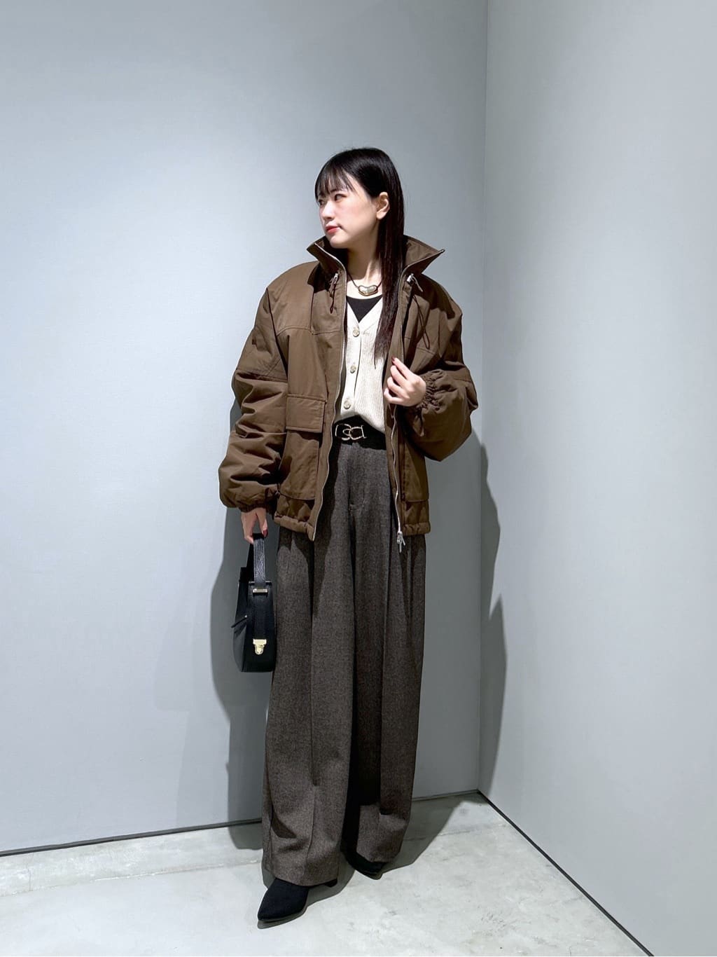 Renoさんの「INDIVI｜【再入荷】フォルムリブニットカーディガン」を使ったコーディネート