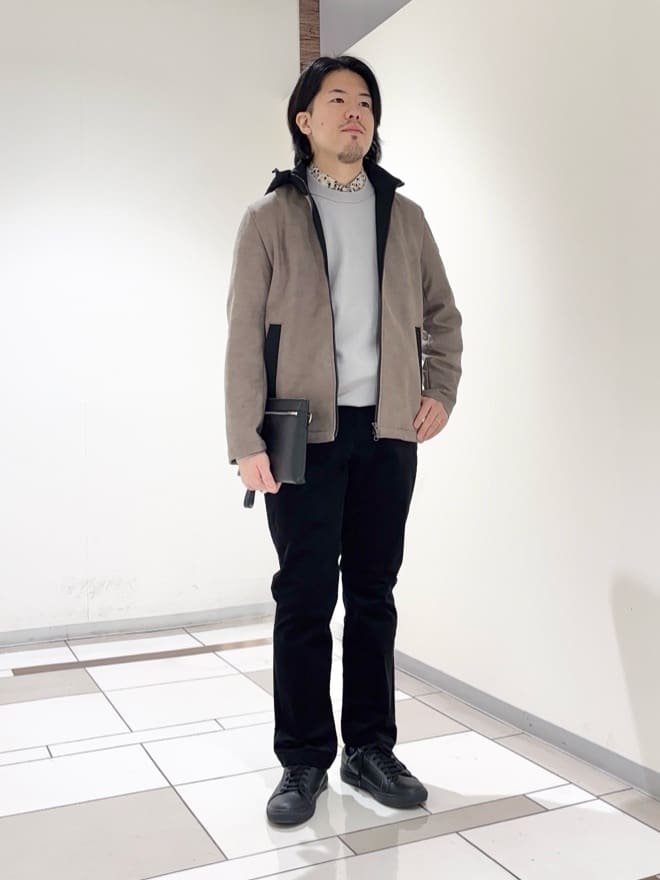 及川さんの「TAKEO KIKUCHI｜【JUST ONE LAYER】ダウンファブリック ジップアップ フード ブルゾン」を使ったコーディネート