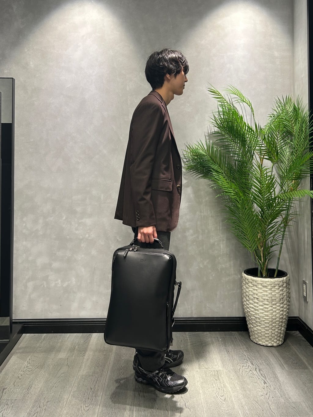 ruiさんの「TAKEO KIKUCHI｜【Sサイズ～】アンチピリング テーラードネック ニット」を使ったコーディネート