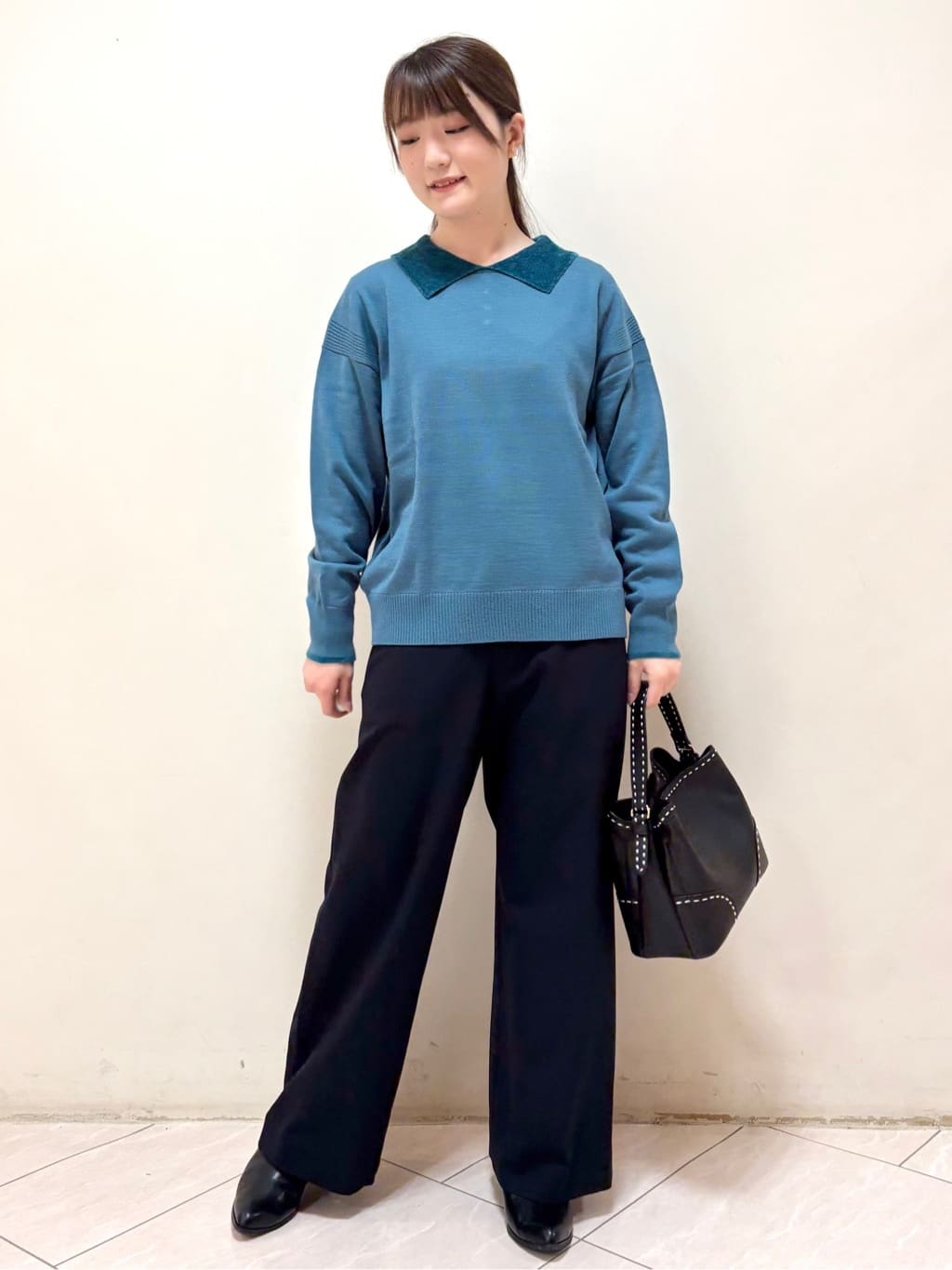 mikiさんの「Reflect｜【着映え◎】衿つきニットトップス」を使ったコーディネート