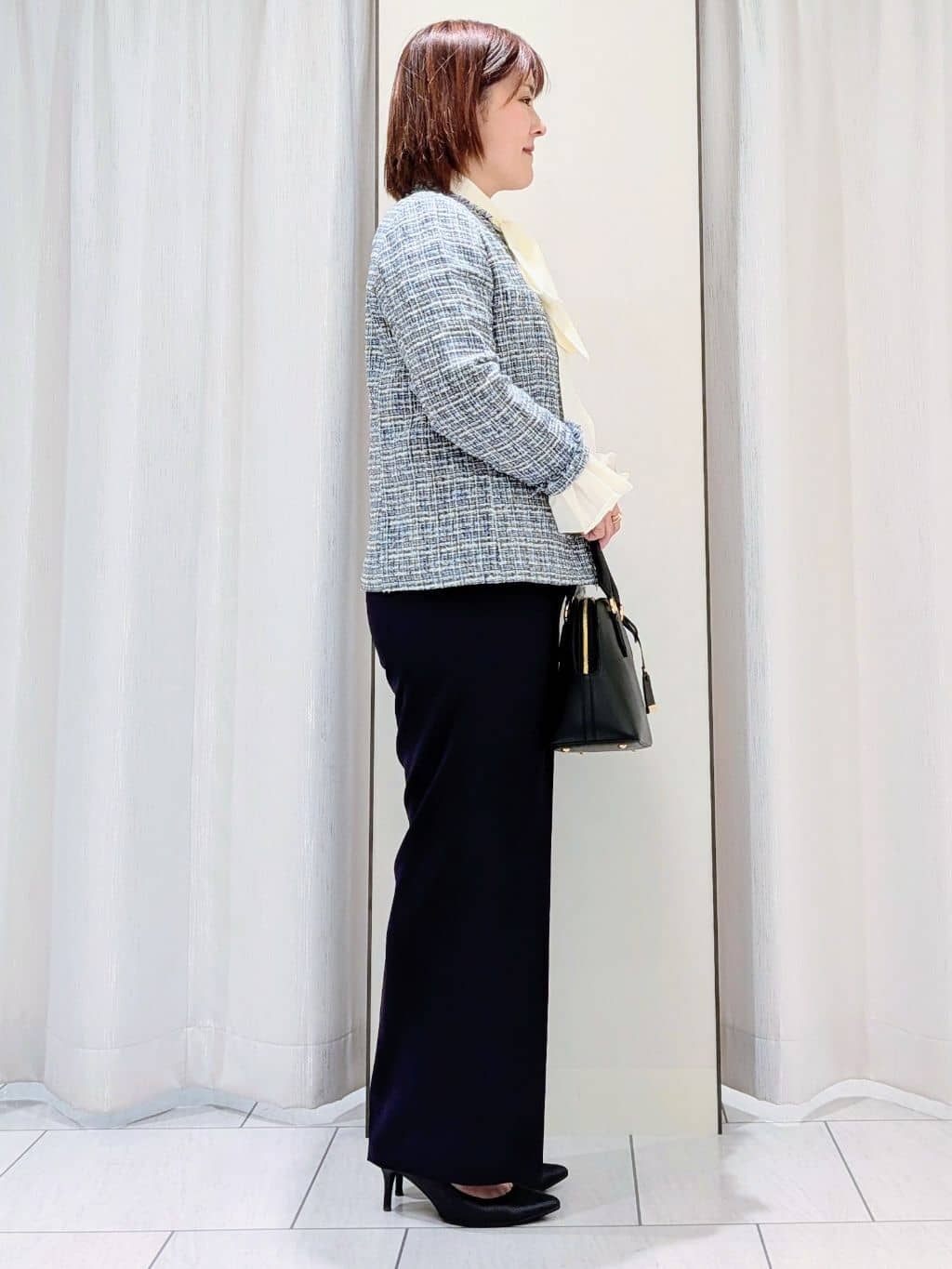 Onumaさんの「UNTITLED｜【仕事着/スーツ】ファンシーツイード ジャケット」を使ったコーディネート