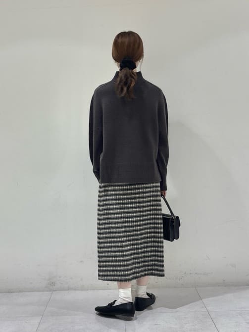 kyokaさんの「UNTITLED｜【8色展開/洗える】ウールカシミヤ ハイネックニット」を使ったコーディネート