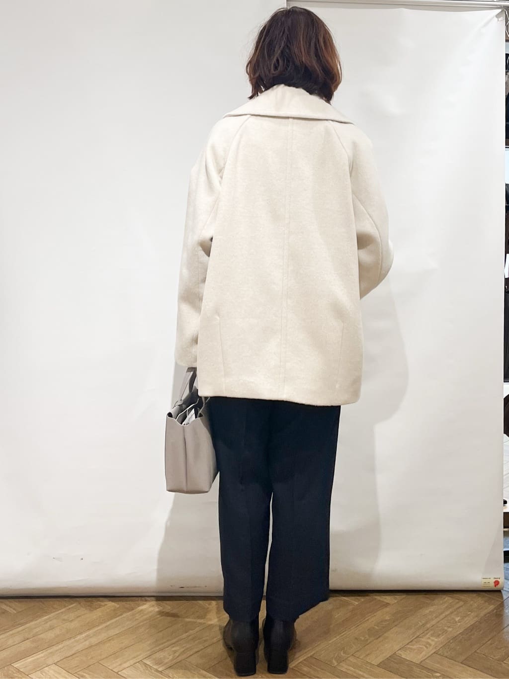 fumiさんの「index｜カシミヤブレンドウールミドルピーコート」を使ったコーディネート