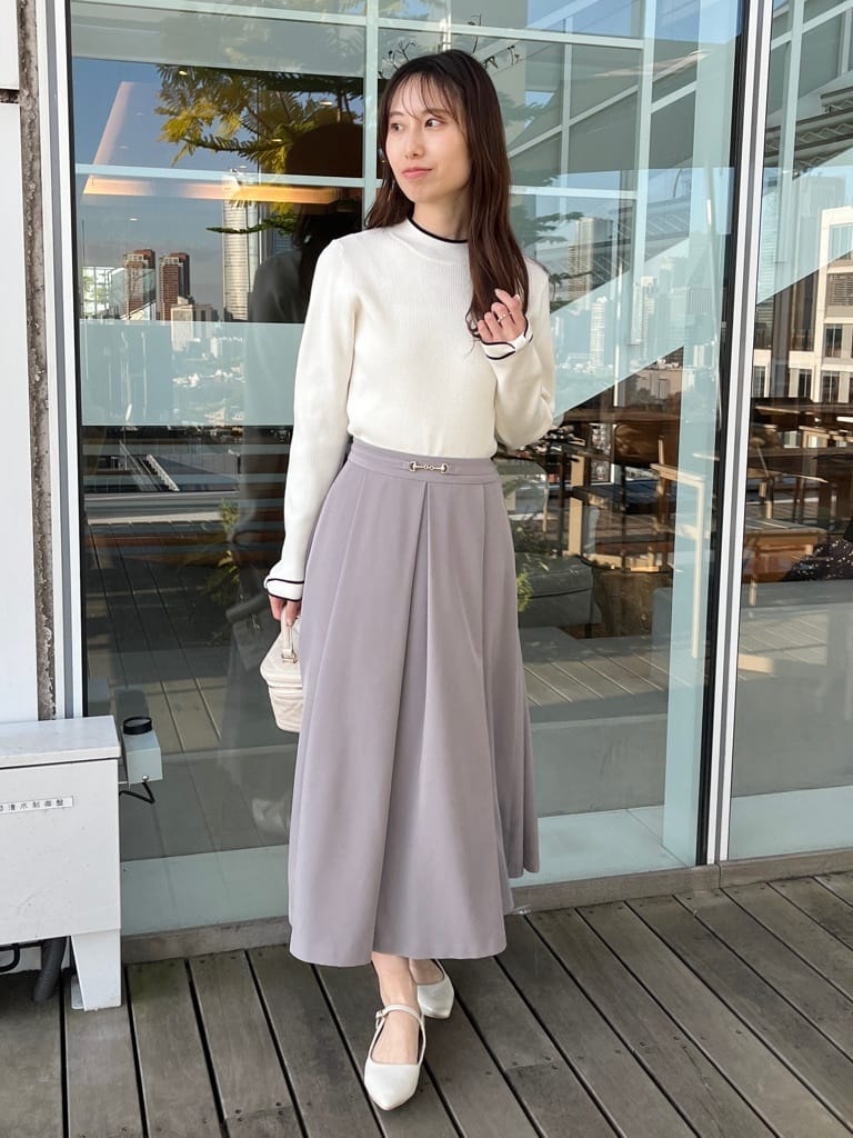 はばさんの「Couture brooch｜リボンパール調ピアス」を使ったコーディネート