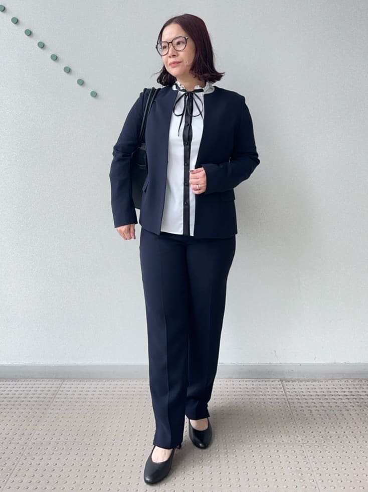 Asamiさんの「DRESSTERIOR｜◆【セットアップ可/セレモニー】オケージョンSETUPジャケット」を使ったコーディネート