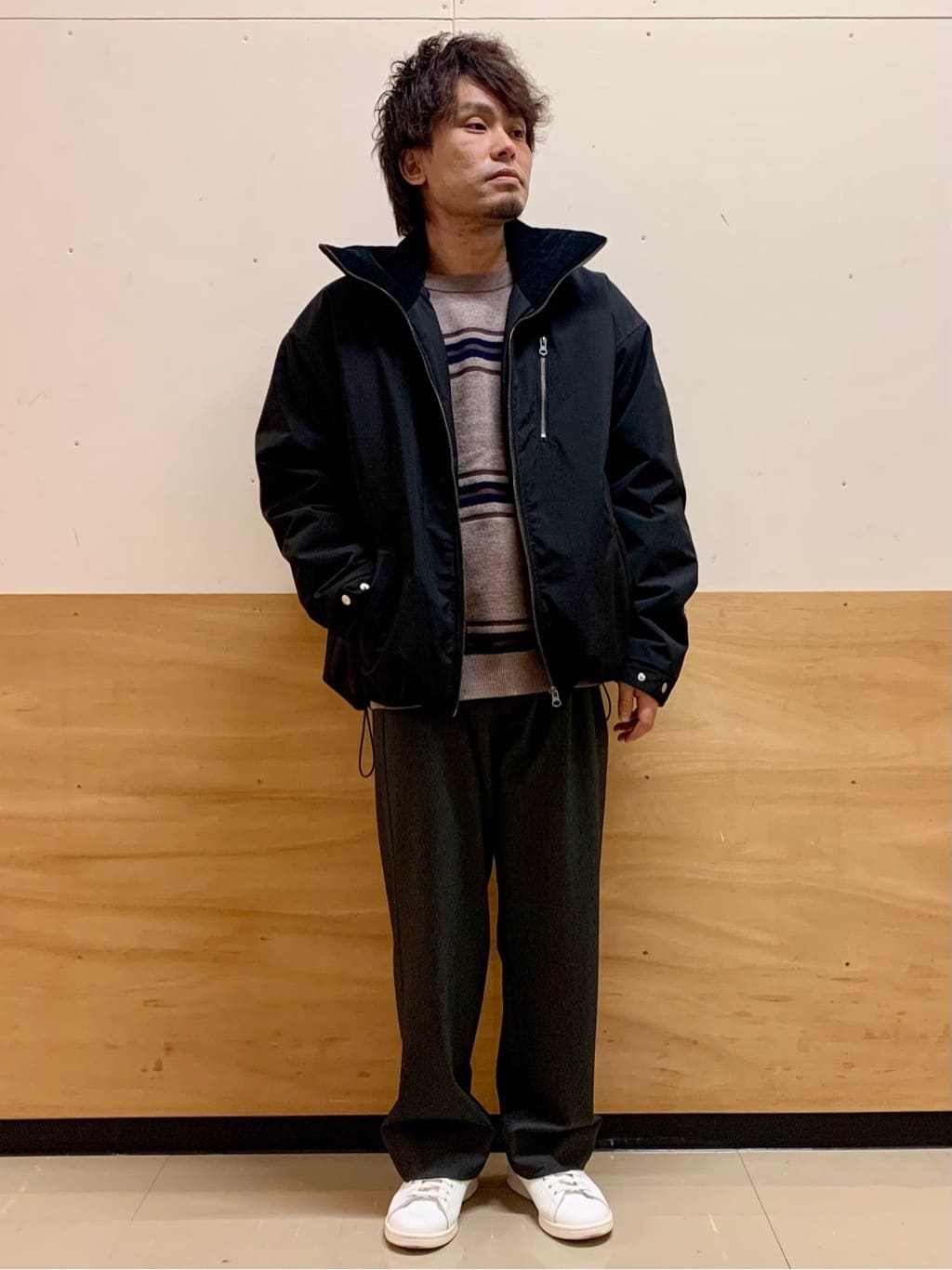 MATUさんの「THE SHOP TK｜チェックジャカードニット【洗濯機OK】」を使ったコーディネート