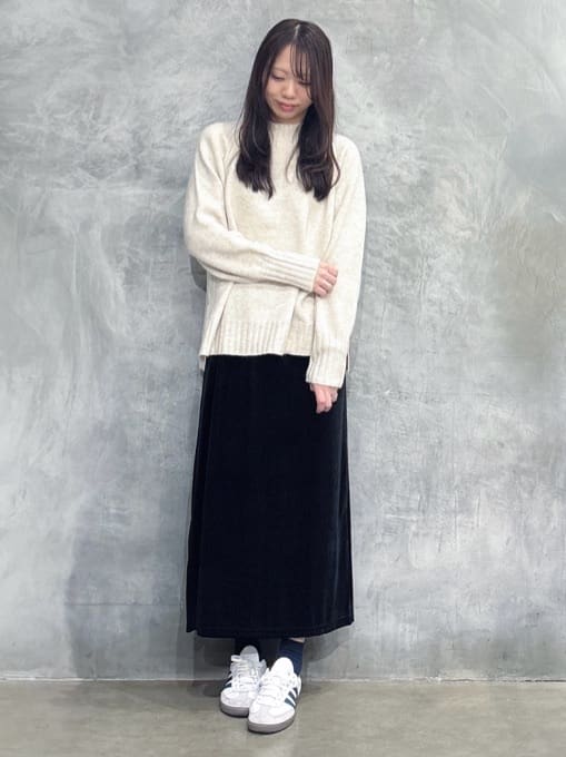 misaさんの「THE SHOP TK｜【すっきり見えシルエット】上品ふわもこ中綿ブルゾン」を使ったコーディネート