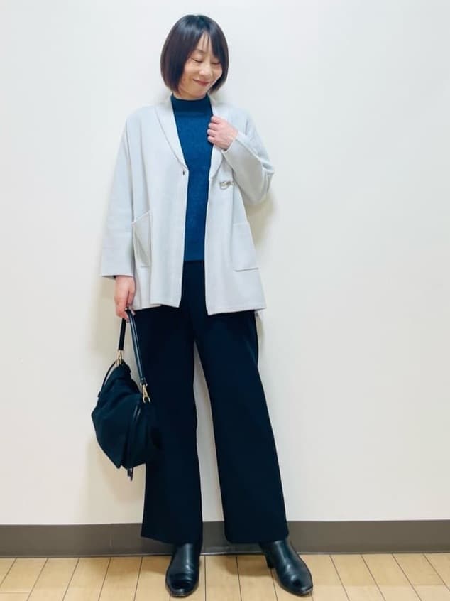 Riiさんの「Reflect｜アーガイル柄ハイネックニット」を使ったコーディネート