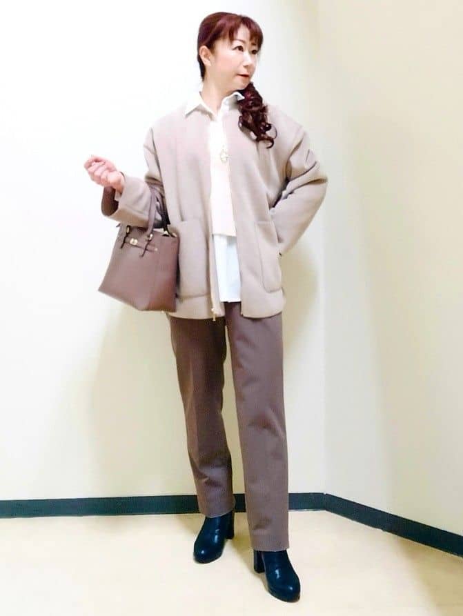 花さんの「Reflect｜【単品使い◎】ニットベスト＋シャツセット」を使ったコーディネート