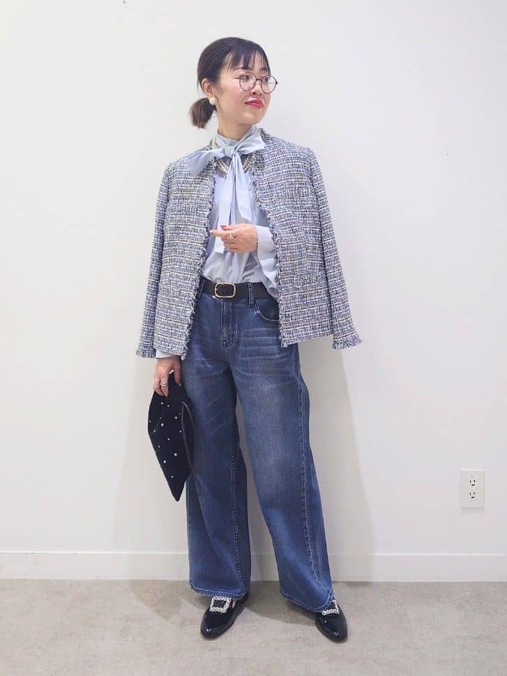 MUTSUKOさんの「UNTITLED｜【仕事着/スーツ】ファンシーツイード ジャケット」を使ったコーディネート