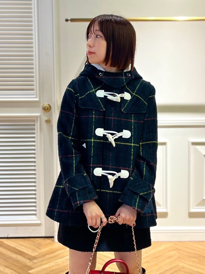 つじ まこさんの「DRESSTERIOR｜ブッチャーツイードミニスカート」を使ったコーディネート