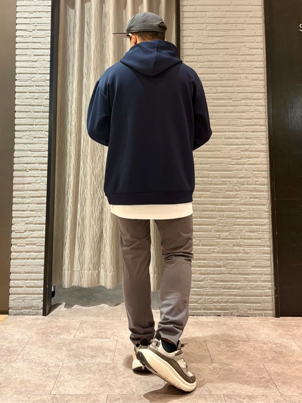 Pーyamaさんの「THE SHOP TK｜【撥水/洗濯機可】寒い季節でも快適 中綿スタンドブルゾン」を使ったコーディネート