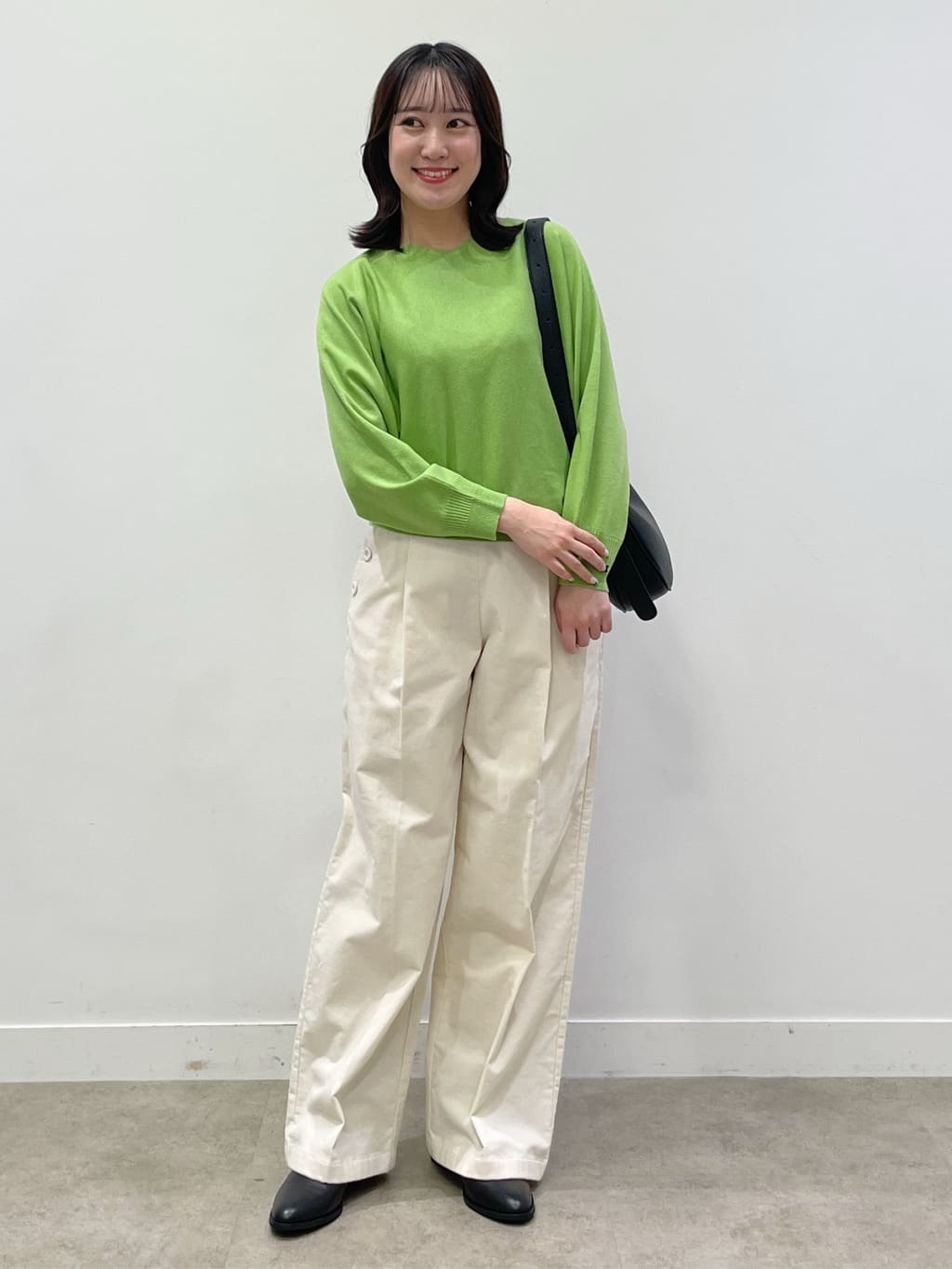 yukariさんの「Dessin｜【洗える】ウールブレンド後ろボタンニット」を使ったコーディネート