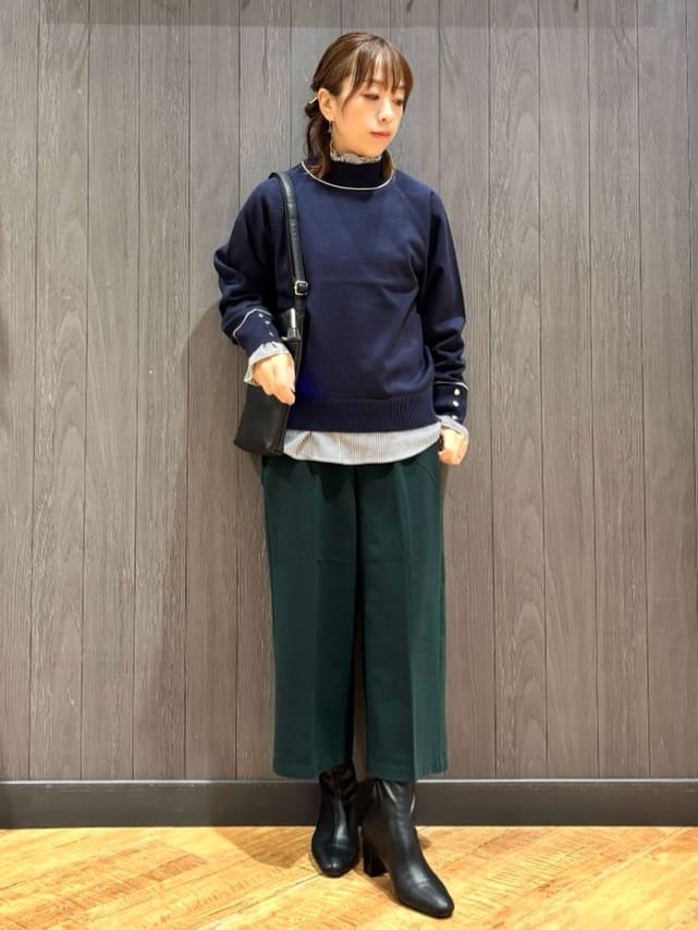 meiさんの「SHOO･LA･RUE｜【洗濯機可/S-LL】きちんと見えする あったか裏起毛ガウチョパンツ」を使ったコーディネート