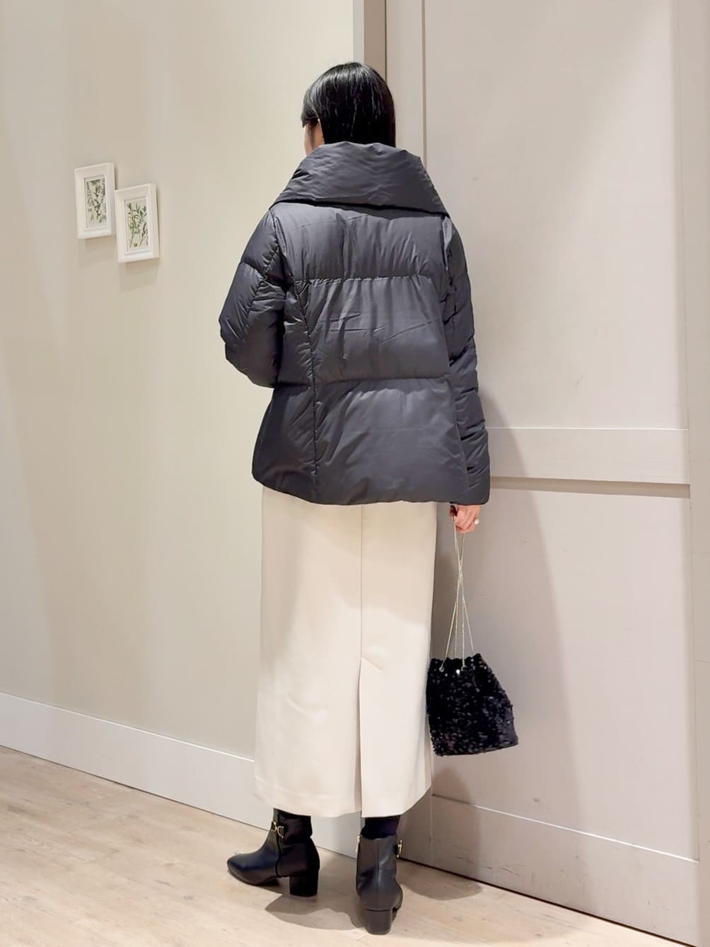 Mayuさんの「grove｜【名品アウター／800FP・多機能】つつまれダウンショート」を使ったコーディネート