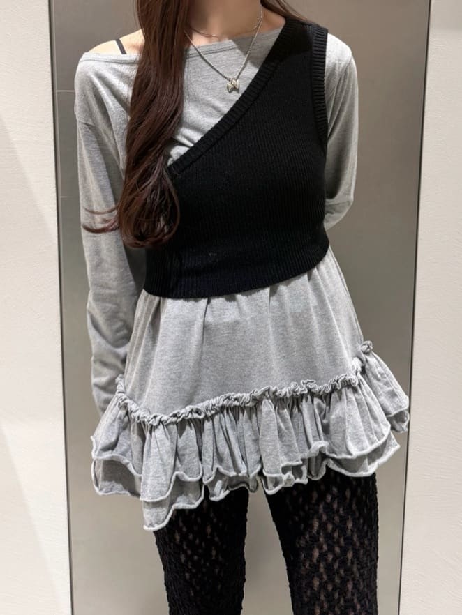 kanamiさんの「CODE A｜easy ruffled tee」を使ったコーディネート